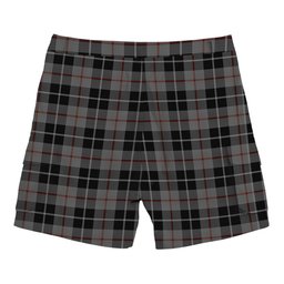 ScotsTee Shop Scottish Thompson Society Grey Tartan Plaid Cargo Shorts for Men