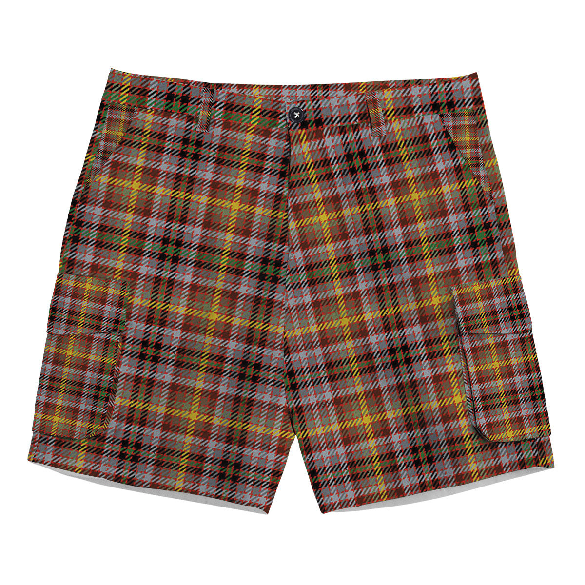 ScotsTee Shop Scottish McKay of Strathnaver Ancient Tartan Plaid Cargo Shorts for Men
