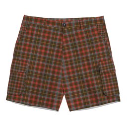 ScotsTee Shop Scottish MacIntosh Hunting Weathered Tartan Plaid Cargo Shorts for Men