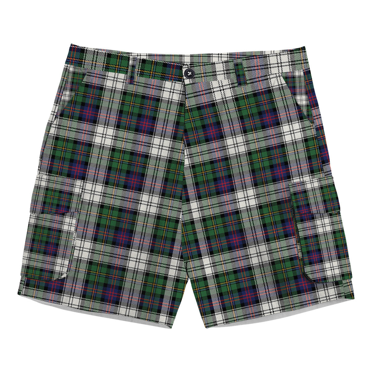 ScotsTee Shop Scottish MacCallum Dress Modern Tartan Plaid Cargo Shorts for Men