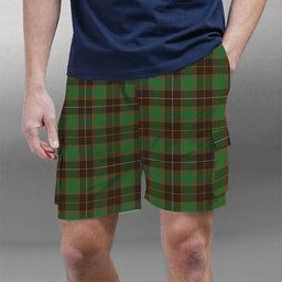 ScotsTee Shop Scottish McPhee Hunting Ancient Tartan Plaid Cargo Shorts for Men