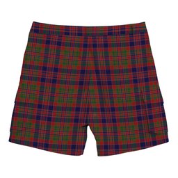 ScotsTee Shop Scottish McDonald of Boisdale Tartan Plaid Cargo Shorts for Men