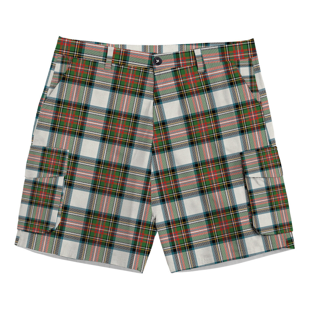 ScotsTee Shop Scottish Stewart Dress Ancient Tartan Plaid Cargo Shorts for Men