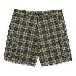 ScotsTee Shop Scottish Hay White Dress Tartan Plaid Cargo Shorts for Men
