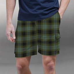 ScotsTee Shop Scottish MacIver Family Tartan Plaid Cargo Shorts for Men