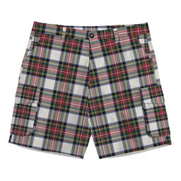 ScotsTee Shop Scottish Stewart Dress Modern Tartan Plaid Cargo Shorts for Men