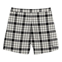 ScotsTee Shop Scottish McFarland Black White Modern Tartan Plaid Cargo Shorts for Men