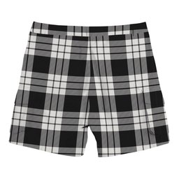ScotsTee Shop Scottish McFarland Black White Tartan Plaid Cargo Shorts for Men
