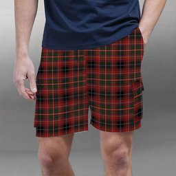 ScotsTee Shop Scottish Innes of Moray Tartan Plaid Cargo Shorts for Men
