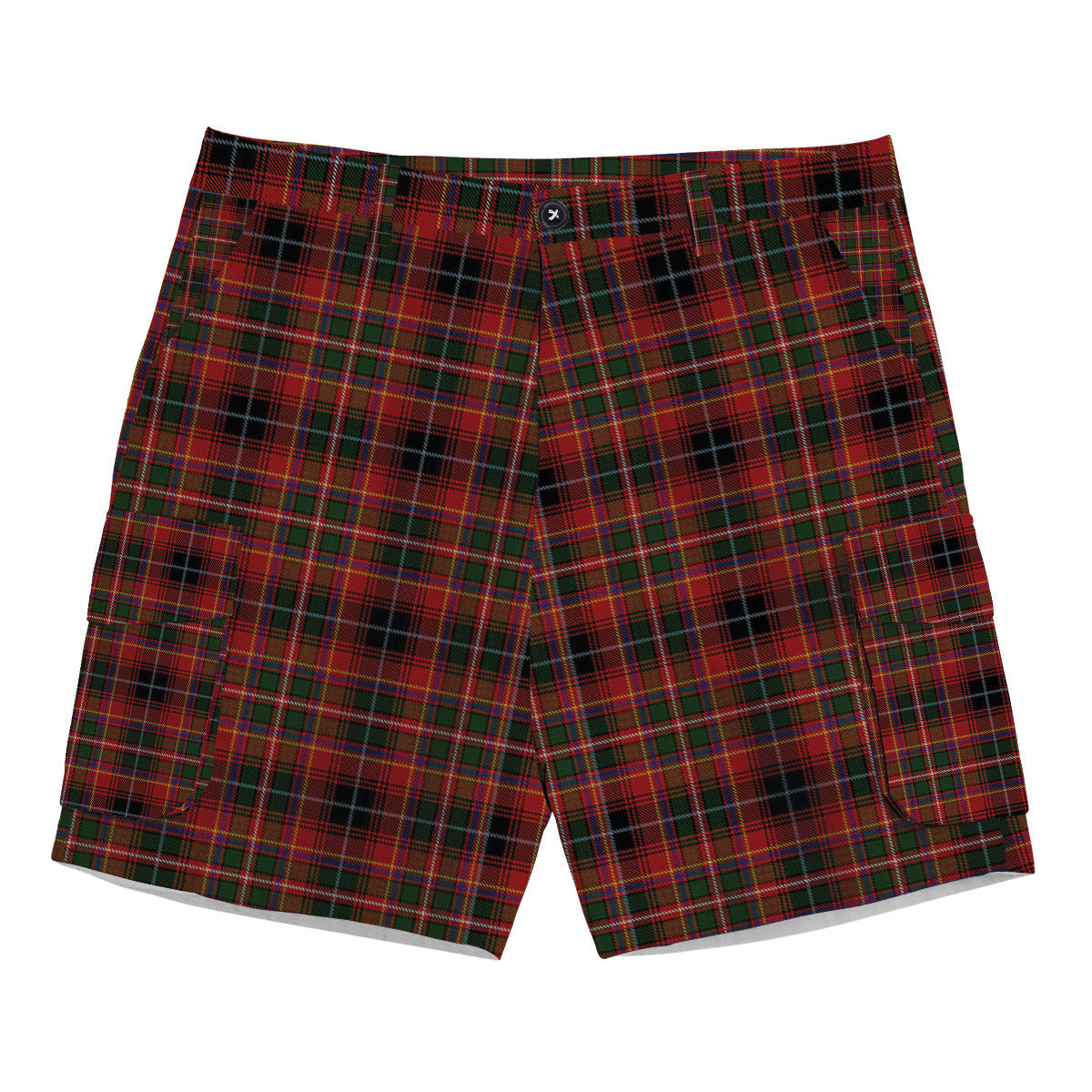 ScotsTee Shop Scottish Innes of Moray Tartan Plaid Cargo Shorts for Men