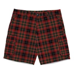 ScotsTee Shop Scottish Innes of Moray Tartan Plaid Cargo Shorts for Men