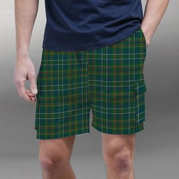 ScotsTee Shop Scottish Harkness Hunting Tartan Plaid Cargo Shorts for Men