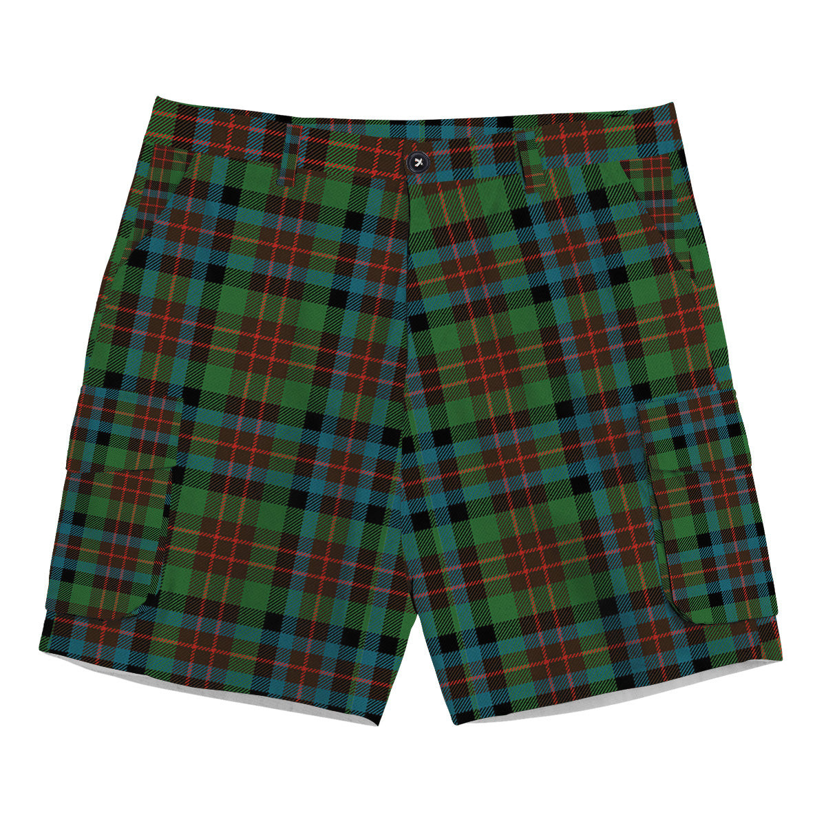 ScotsTee Shop Scottish McDuff Hunting Ancient Tartan Plaid Cargo Shorts for Men