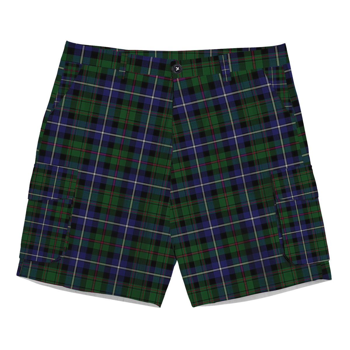 ScotsTee Shop Scottish MacRae Hunting Wilsons_ Tartan Plaid Cargo Shorts for Men