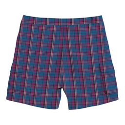 ScotsTee Shop Scottish Yale College, Wrexham Tartan Plaid Cargo Shorts for Men