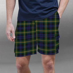 ScotsTee Shop Scottish Gordon of Esslemont Tartan Plaid Cargo Shorts for Men