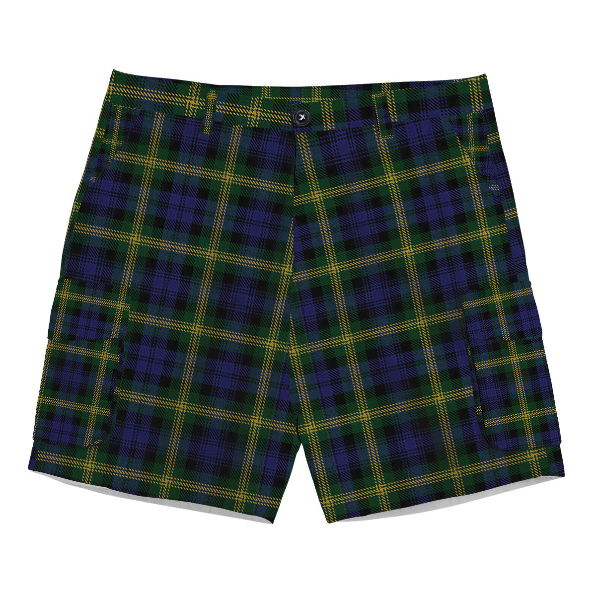 ScotsTee Shop Scottish Gordon of Esslemont Tartan Plaid Cargo Shorts for Men