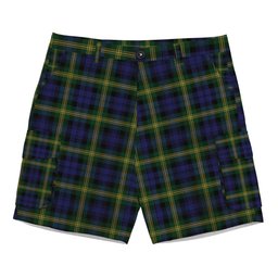 ScotsTee Shop Scottish Gordon of Esslemont Tartan Plaid Cargo Shorts for Men