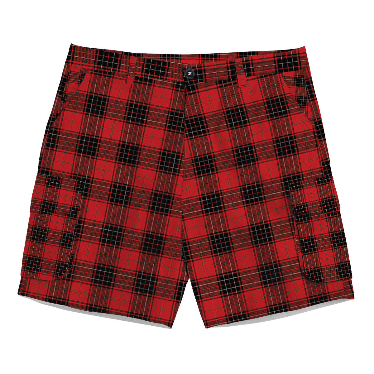 ScotsTee Shop Scottish Wemyss Modern Clan Tartan Plaid Cargo Shorts for Men