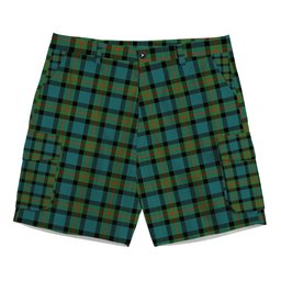 ScotsTee Shop Scottish Gunn Ancient Clan Tartan Plaid Cargo Shorts for Men