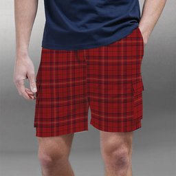 ScotsTee Shop Scottish Rose of Kilravock Tartan Plaid Cargo Shorts for Men
