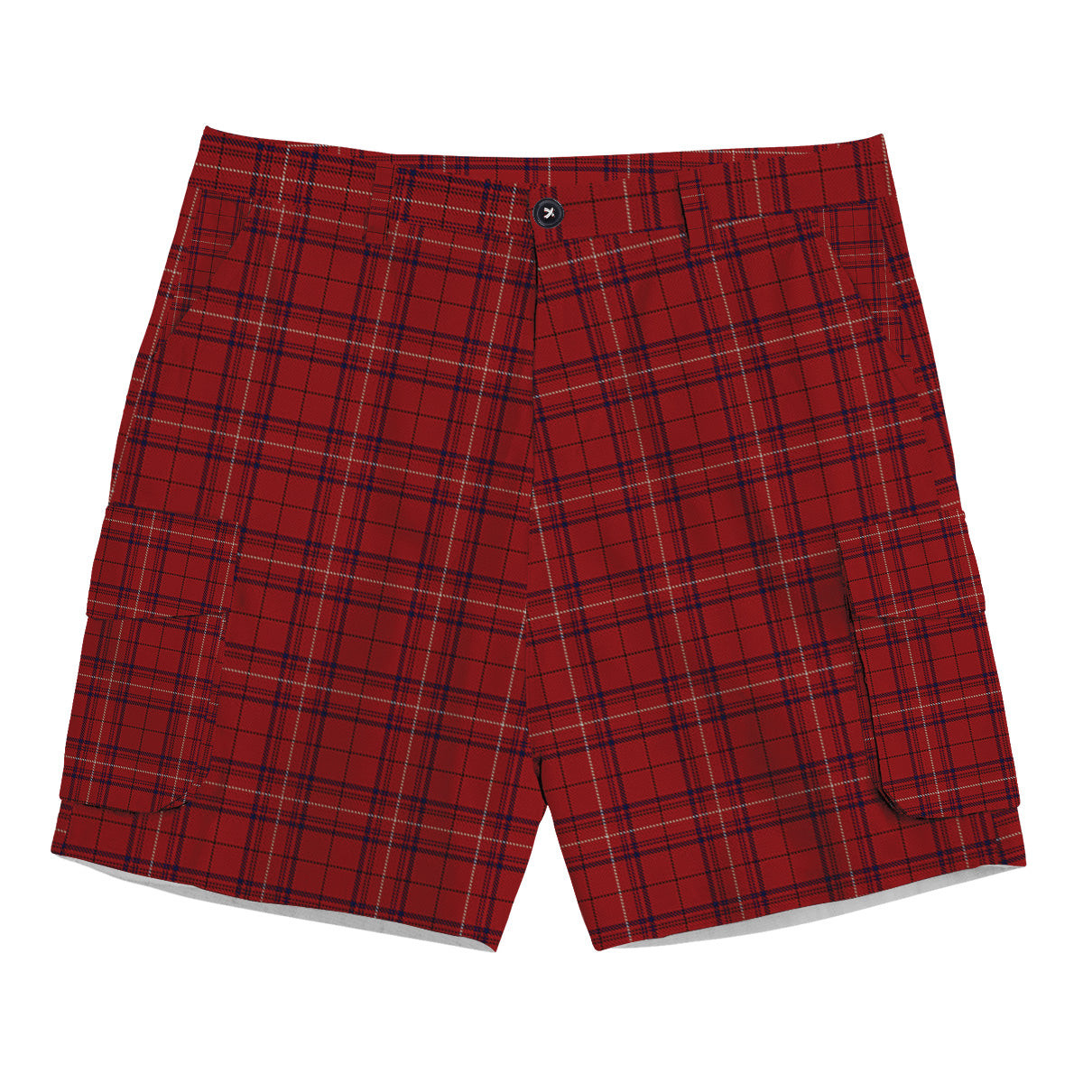 ScotsTee Shop Scottish Rose of Kilravock Tartan Plaid Cargo Shorts for Men
