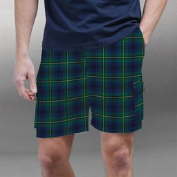 ScotsTee Shop Scottish Johnstone Originaux Modern Clan Tartan Plaid Cargo Shorts for Men