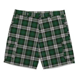 ScotsTee Shop Scottish McCandlish Arisaid Green Tartan Plaid Cargo Shorts for Men