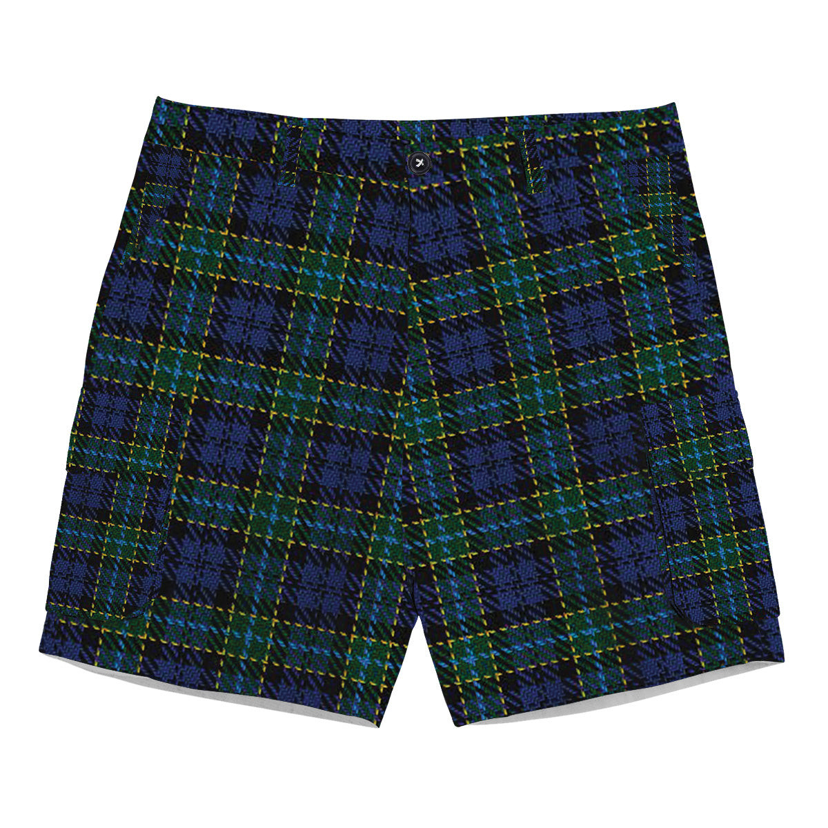 ScotsTee Shop Scottish Hogarth of Firhill 2 Tartan Plaid Cargo Shorts for Men