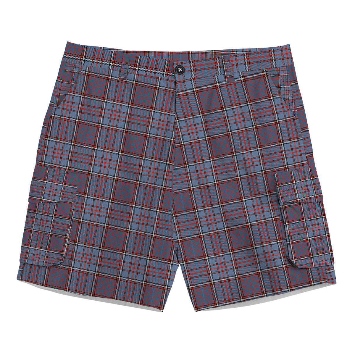 ScotsTee Shop Scottish Royal Canadian Air Force Ancient Tartan Plaid Cargo Shorts for Men