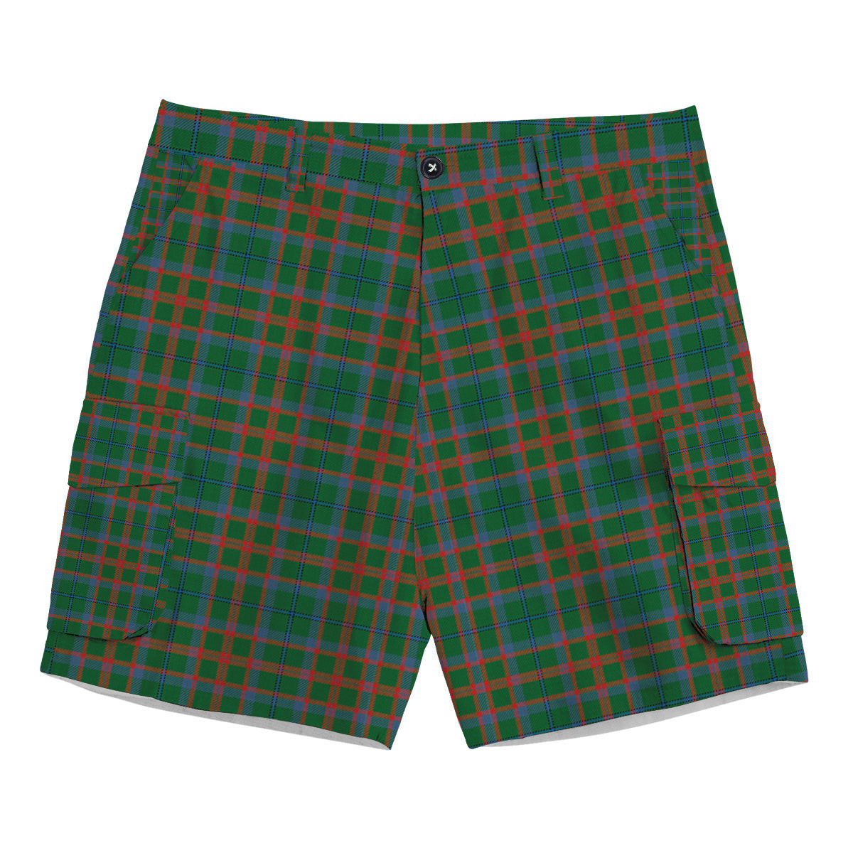 ScotsTee Shop Scottish Shaw of Tordarroch Hunting Ancient Tartan Plaid Cargo Shorts for Men
