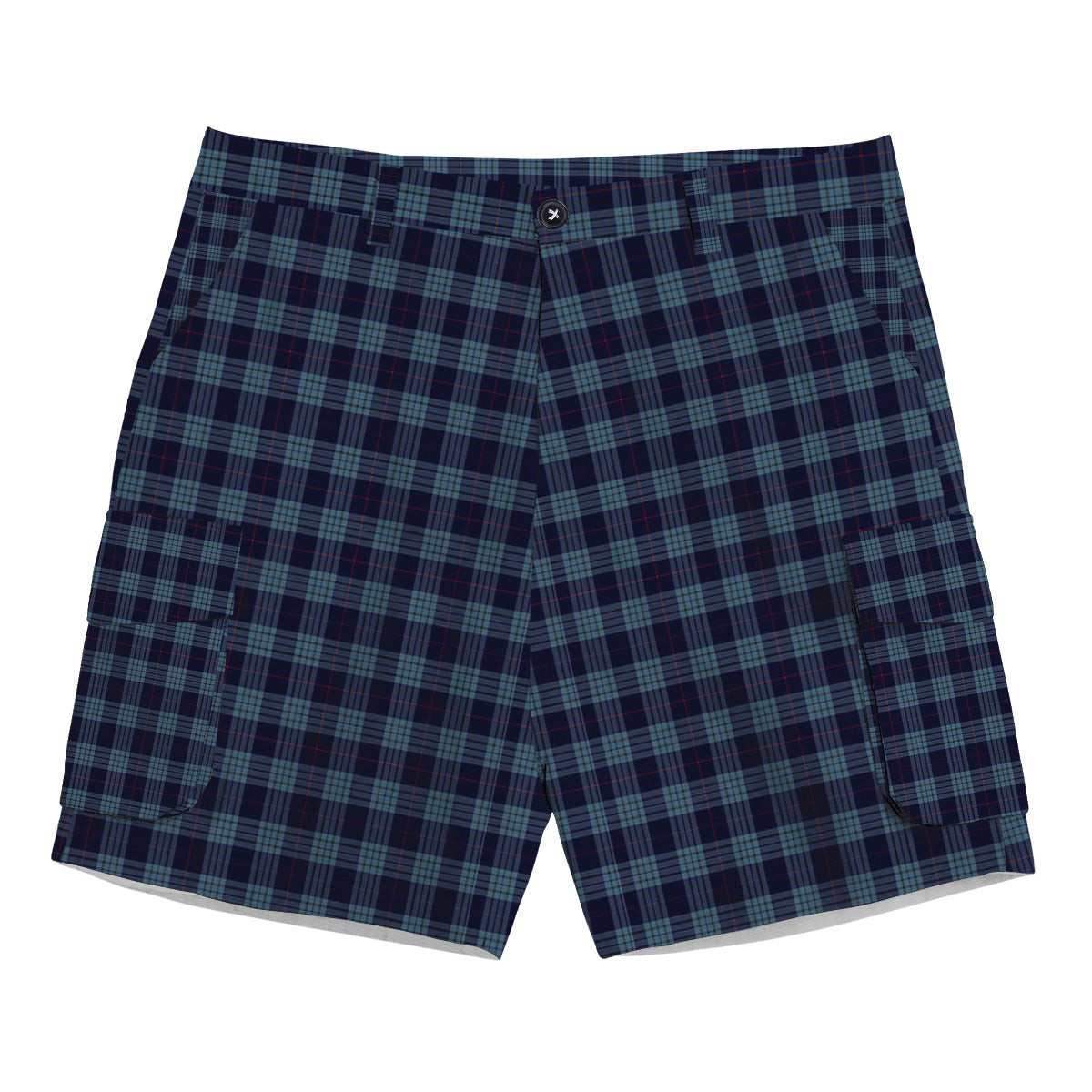 ScotsTee Shop Scottish Roberts of Wales Tartan Plaid Cargo Shorts for Men