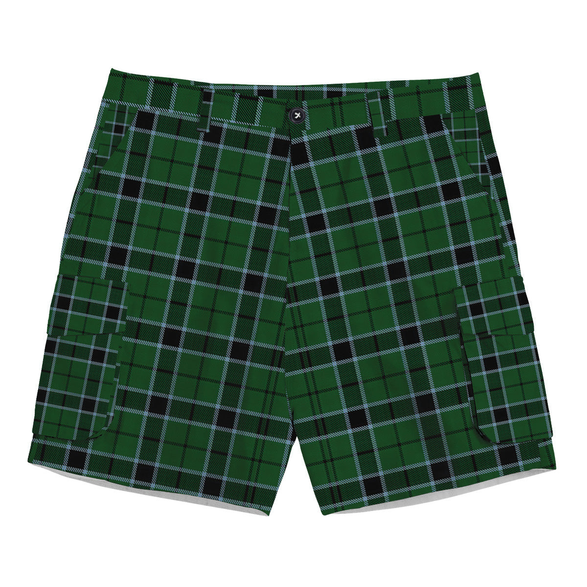 ScotsTee Shop Scottish Innes Hunting Tartan Plaid Cargo Shorts for Men