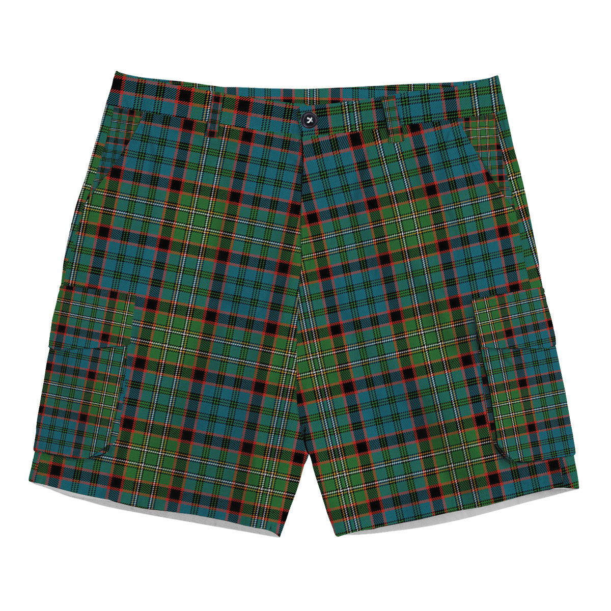 ScotsTee Shop Scottish MacNeacail Hunting Ancient Tartan Plaid Cargo Shorts for Men