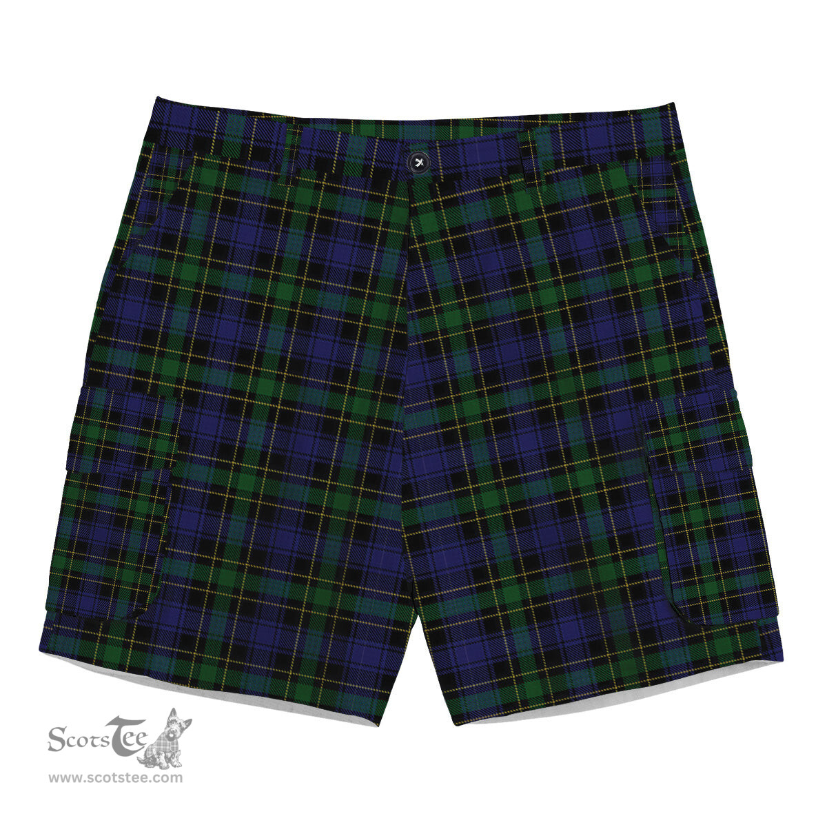 ScotsTee Shop Scottish Mowat Clans Originaux Tartan Plaid Cargo Shorts for Men