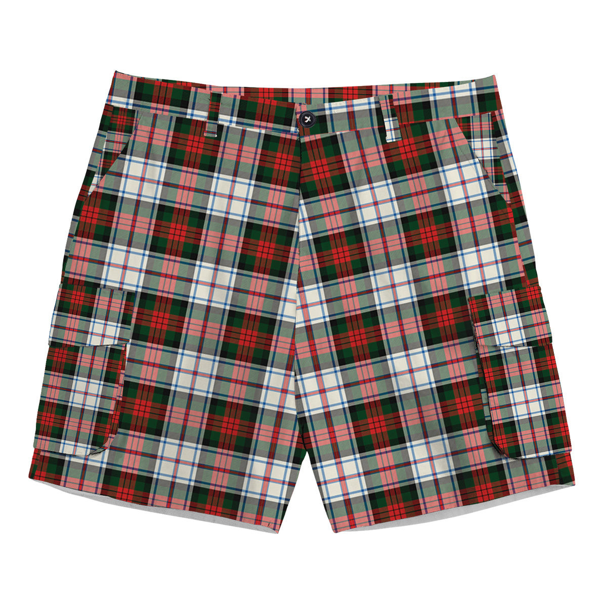 ScotsTee Shop Scottish MacDuff Dress Modern SC Tartan Plaid Cargo Shorts for Men