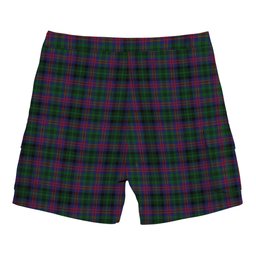 ScotsTee Shop Scottish McLachlan Hunting Tartan Plaid Cargo Shorts for Men