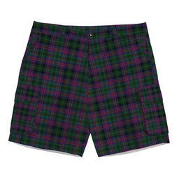 ScotsTee Shop Scottish McLachlan Hunting Tartan Plaid Cargo Shorts for Men