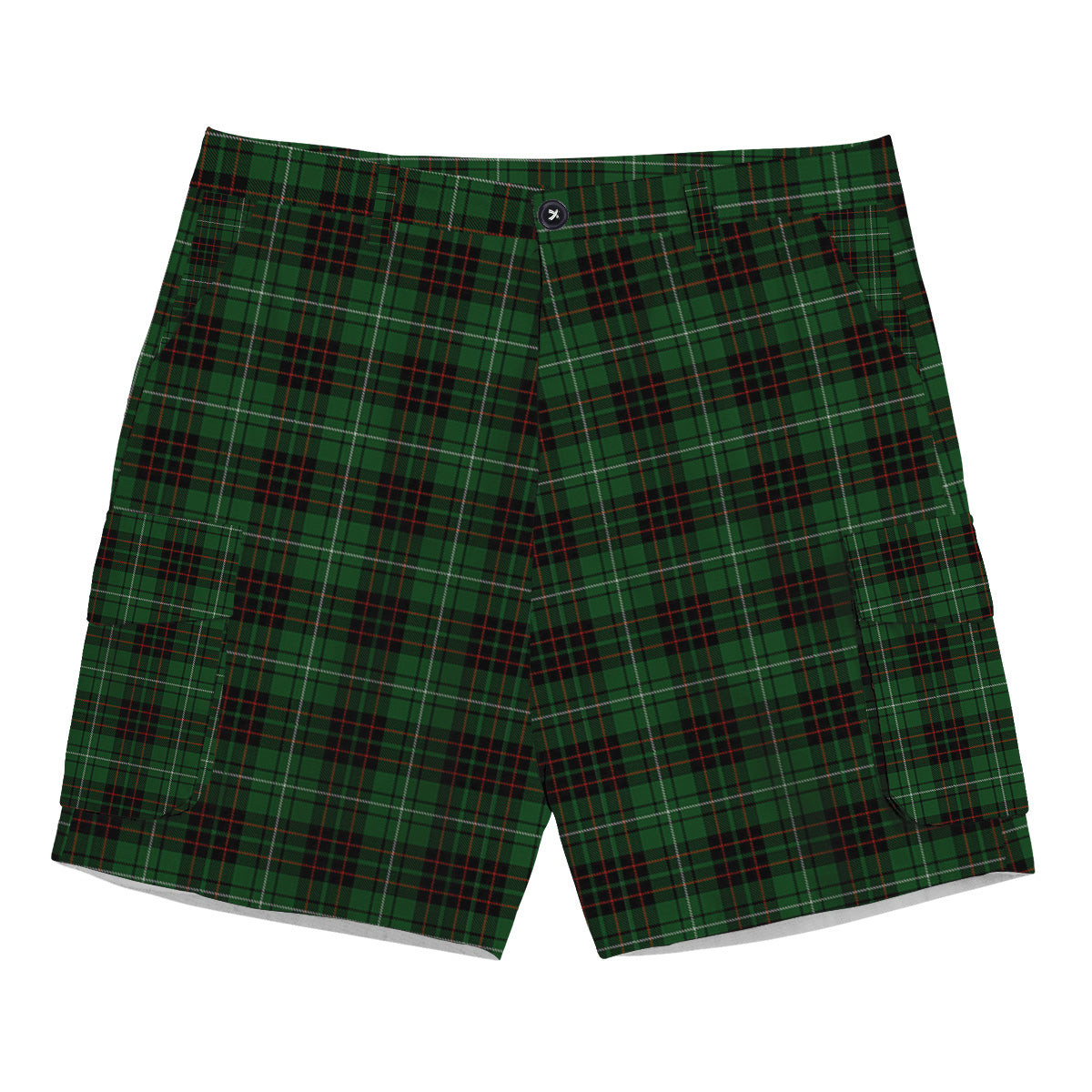 ScotsTee Shop Scottish MacAulay of Lewis Tartan Plaid Cargo Shorts for Men