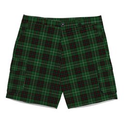 ScotsTee Shop Scottish MacAulay of Lewis Tartan Plaid Cargo Shorts for Men