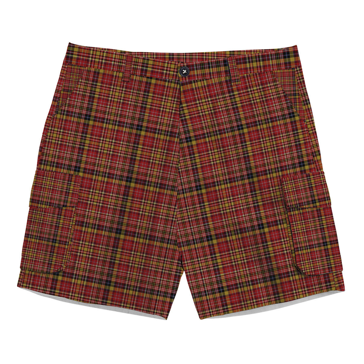 ScotsTee Shop Scottish Ogilvie (Ogilvy) of Strathallan Tartan Plaid Cargo Shorts for Men