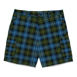 ScotsTee Shop Scottish MacNeil of Barra Tartan Plaid Cargo Shorts for Men