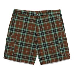 ScotsTee Shop Scottish Thompson Society Hunting Modern Tartan Plaid Cargo Shorts for Men