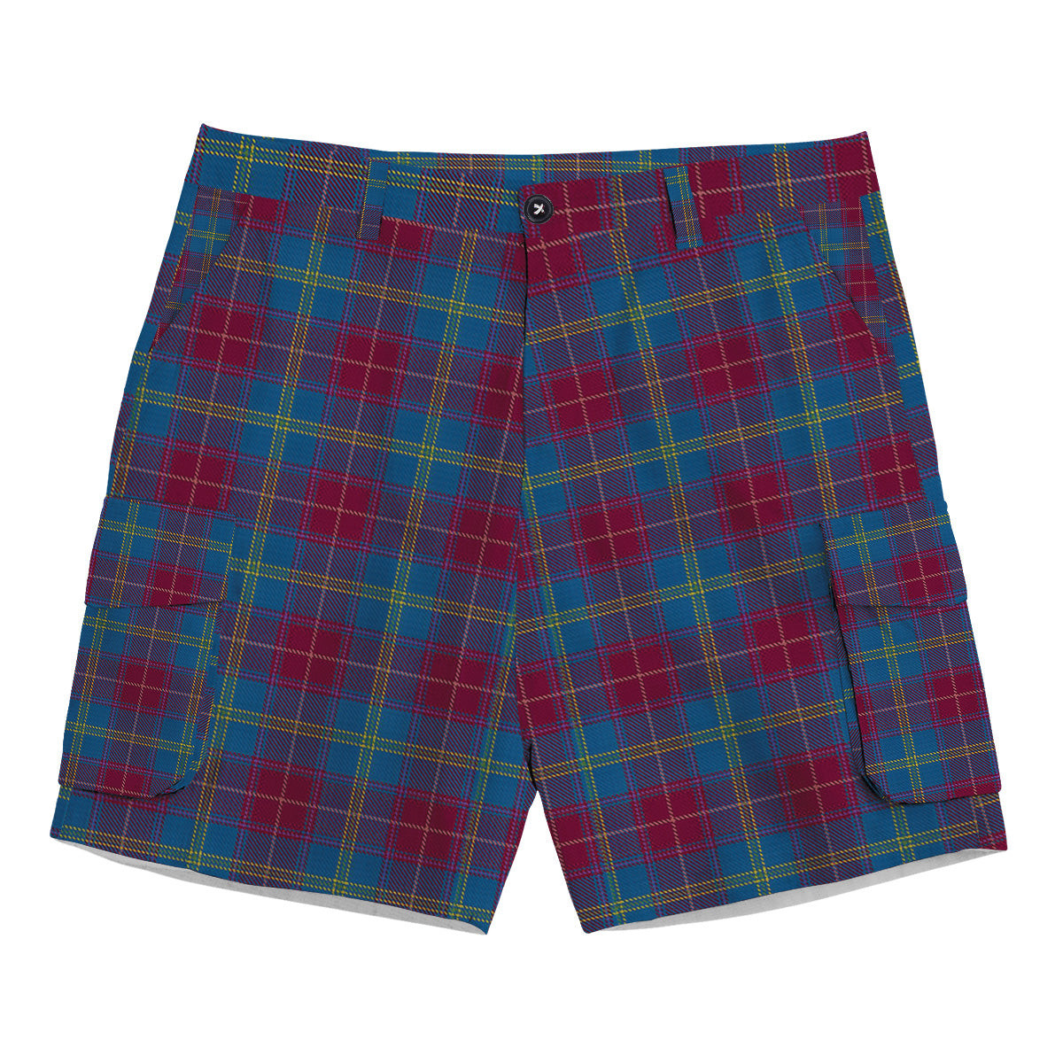 ScotsTee Shop Scottish Yarns to Yearn For Tartan Plaid Cargo Shorts for Men