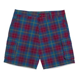 ScotsTee Shop Scottish Yarns to Yearn For Tartan Plaid Cargo Shorts for Men