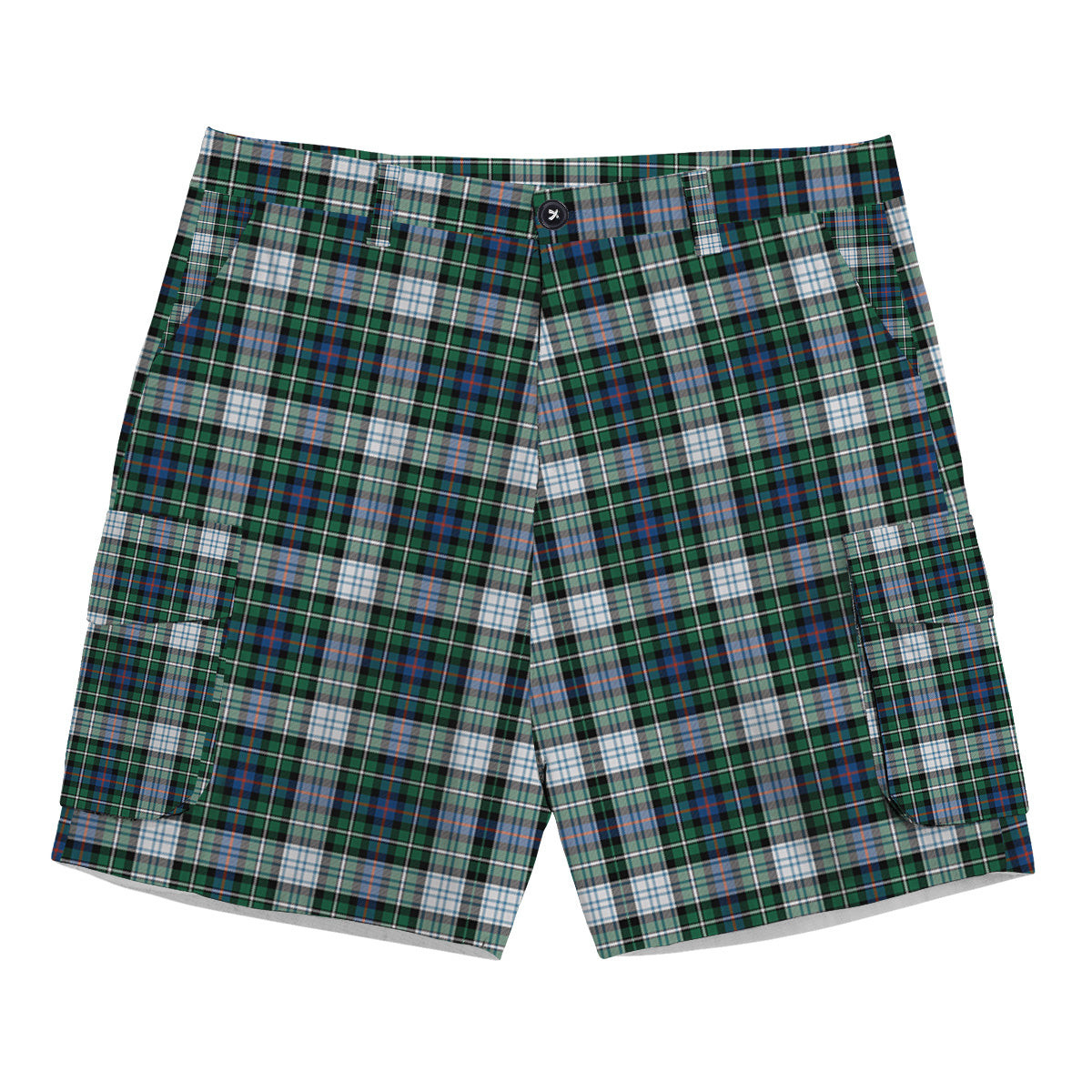 ScotsTee Shop Scottish MacKenzie Dress Ancient Tartan Plaid Cargo Shorts for Men