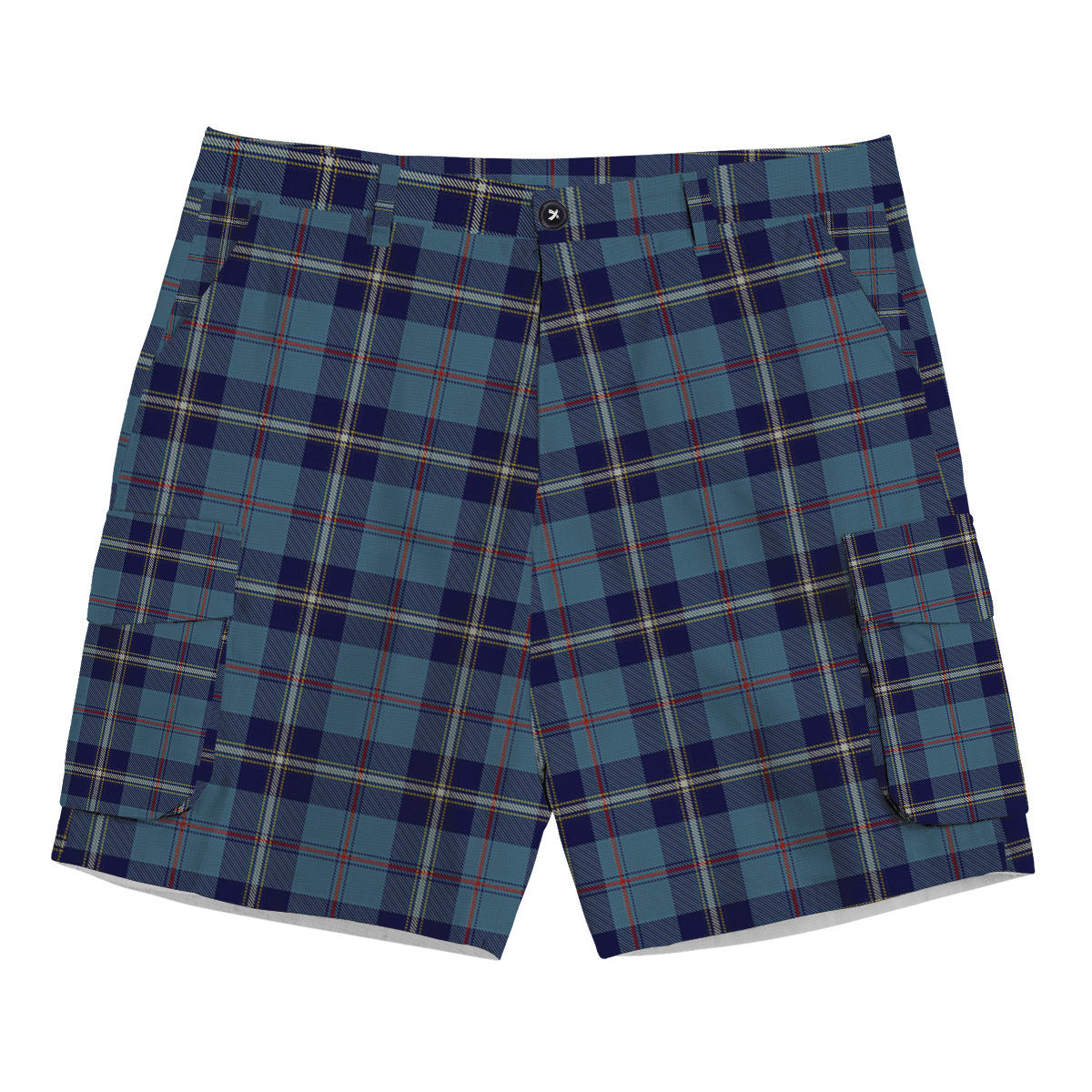 ScotsTee Shop Scottish McRae of America Tartan Plaid Cargo Shorts for Men