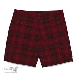 ScotsTee Shop Scottish Stirling of Keir Tartan Plaid Cargo Shorts for Men