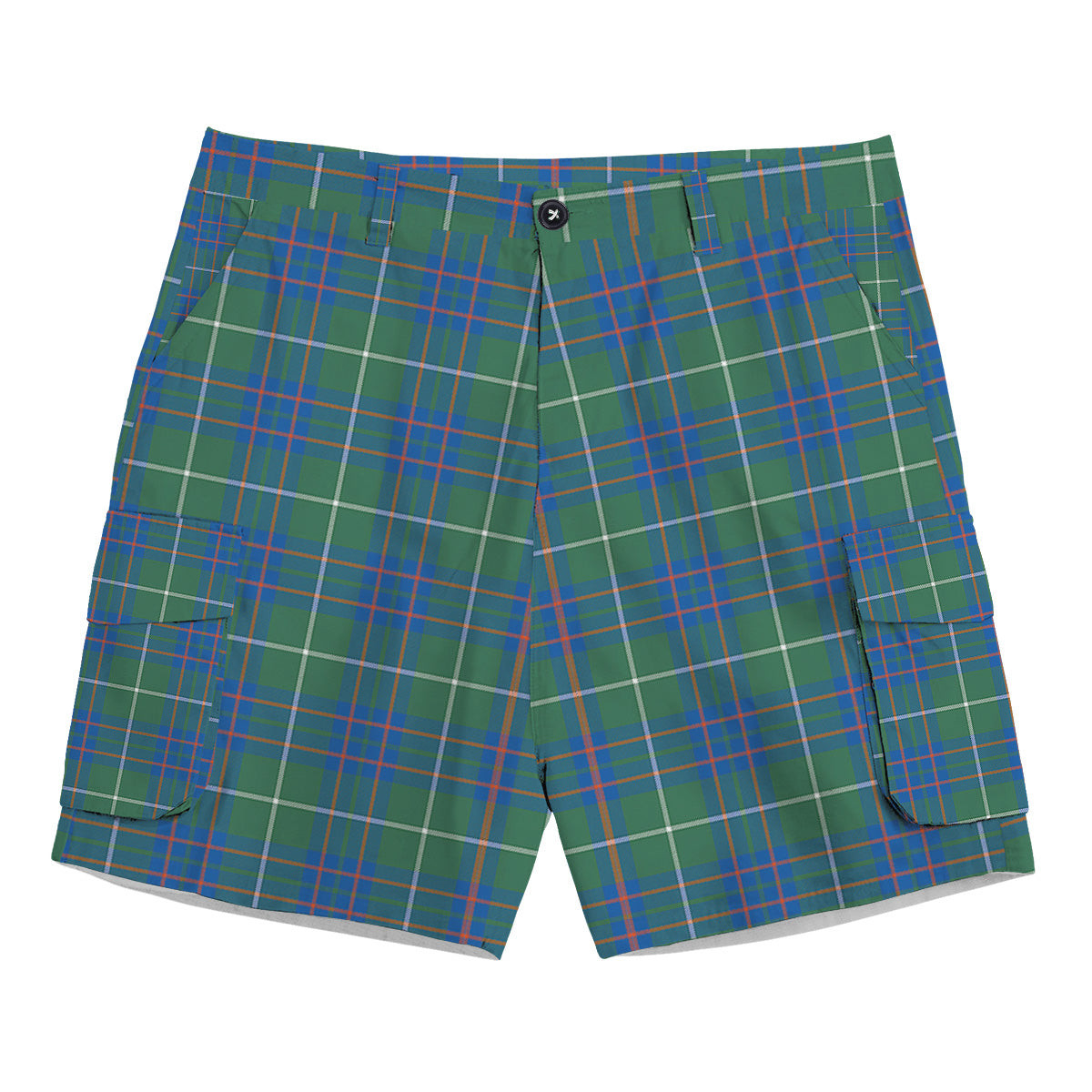 ScotsTee Shop Scottish McIntyre Hunting Ancient Tartan Plaid Cargo Shorts for Men
