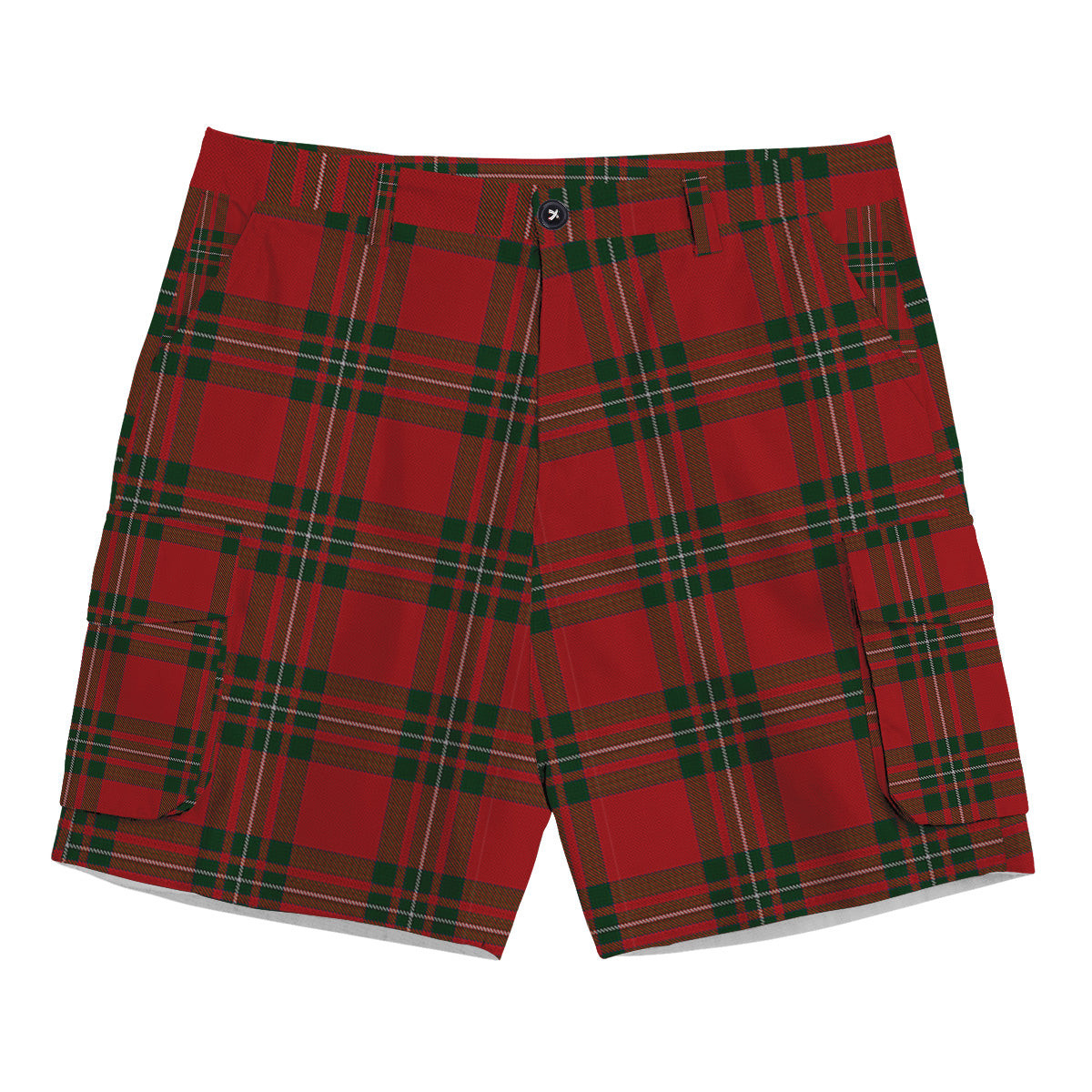 ScotsTee Shop Scottish MacAulay of Ardincaple Tartan Plaid Cargo Shorts for Men